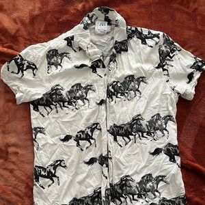 Zara Horse Button Down
